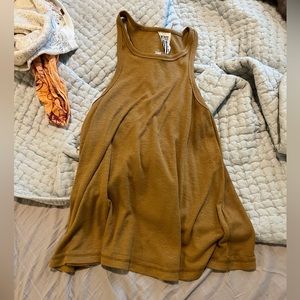 Free people brown tank top